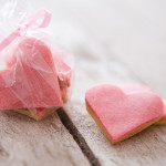 Křehké valentýnské sušenky